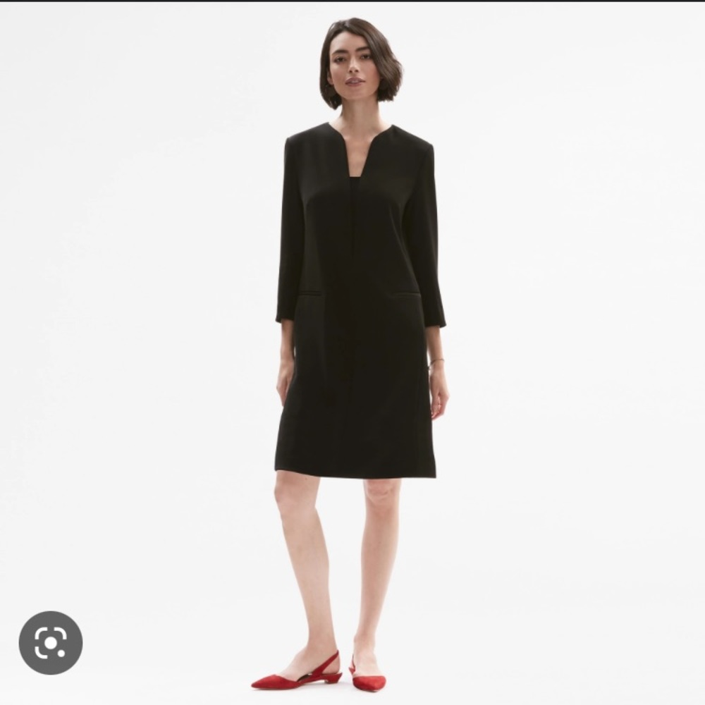 MM LaFleur Alice Tuxedo Dress, black